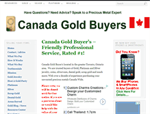 Tablet Screenshot of canada-gold-buyers.com